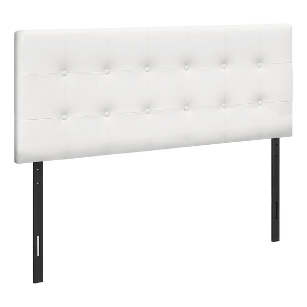 Monarch I 6002F Full Headboard - White Leather-Look IMAGE 1