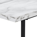  Monarch I 7527 Computer Desk - White Marble-Look/Black IMAGE 6