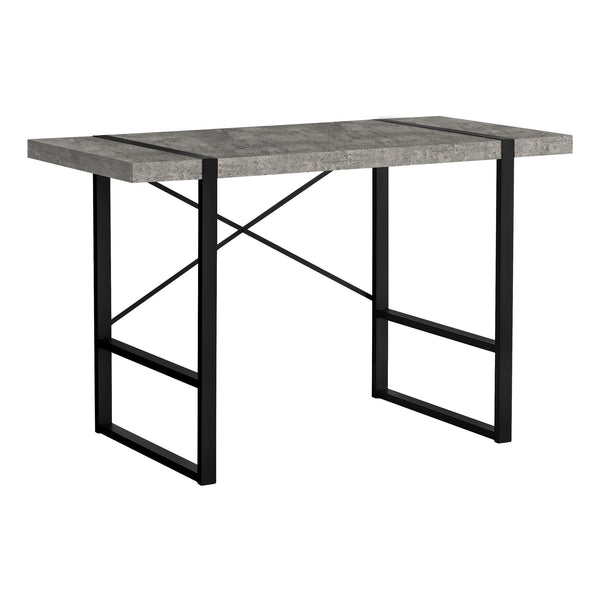 Monarch I 7661 Computer Desk - Grey Conctrete-Look/Black IMAGE 1