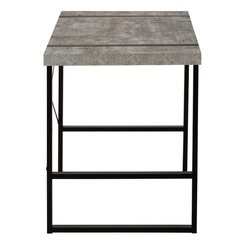 Monarch I 7661 Computer Desk - Grey Conctrete-Look/Black IMAGE 4