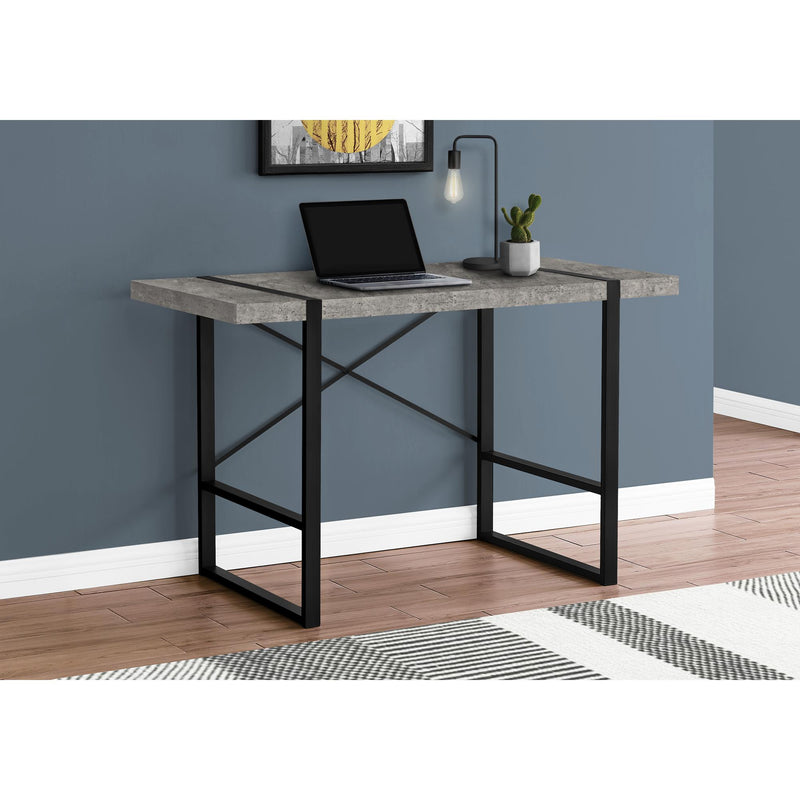 Monarch I 7661 Computer Desk - Grey Conctrete-Look/Black IMAGE 8