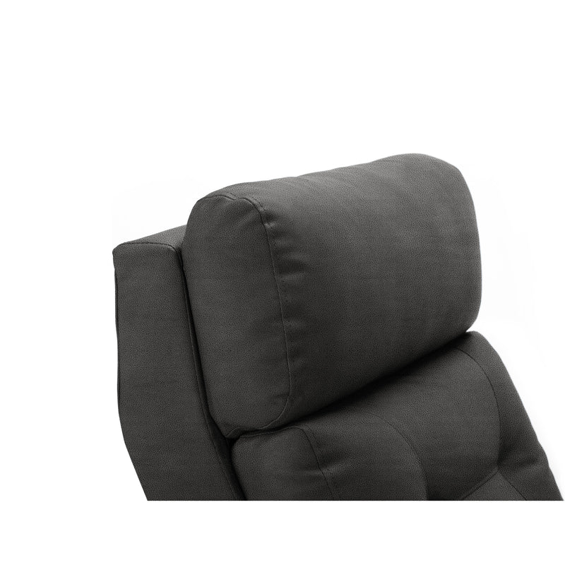 Monarch Louis Power Swivel Glider Fabric Recliner 8451113 IMAGE 4