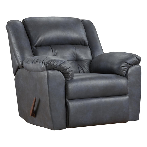 Affordable Furniture Mfg Fabric Recliner 2550 Recliner - Telluride Indigo IMAGE 1