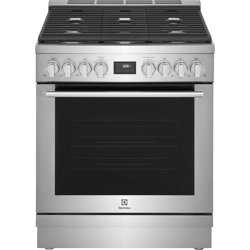 Electrolux 30-inch Dual-Fuel Freestanding Range ECFD3068AS IMAGE 1