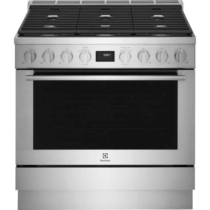 Electrolux 36-inch Dual-Fuel Freestanding Range ECFD3668AS IMAGE 1