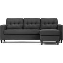  Monarch 8684005 2 pc Sectional - Dark Grey IMAGE 1
