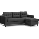  Monarch 8684005 2 pc Sectional - Dark Grey IMAGE 2