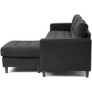  Monarch 8684005 2 pc Sectional - Dark Grey IMAGE 3