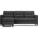  Monarch 8684005 2 pc Sectional - Dark Grey IMAGE 4