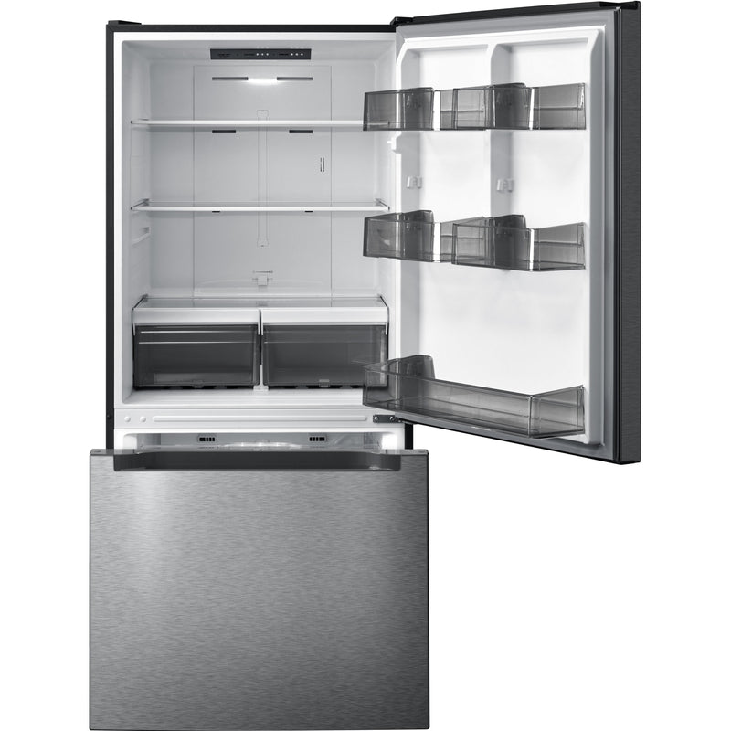 Midea 30-inch, 18.7 cu. ft. Bottom Freezer Refrigerator MRB19B7AST IMAGE 3