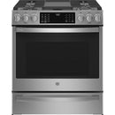  GE Profile 30-in Slide-in Dual Fuel Range with No Preheat Air fry Technology PC2S930YPFS IMAGE 1