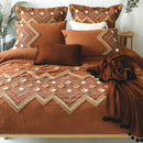  Brunelli Aztek 924T286 Double-Queen Duvet Cover - Terracotta IMAGE 1