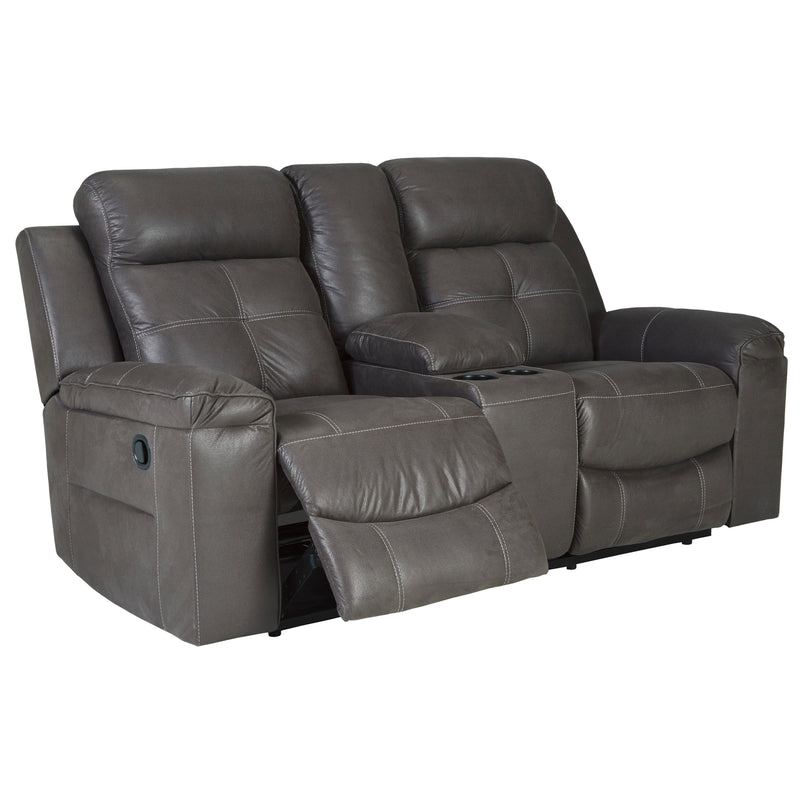 Signature Design by Ashley Jesolo Reclining Fabric Loveseat with Console 8670594C IMAGE 2