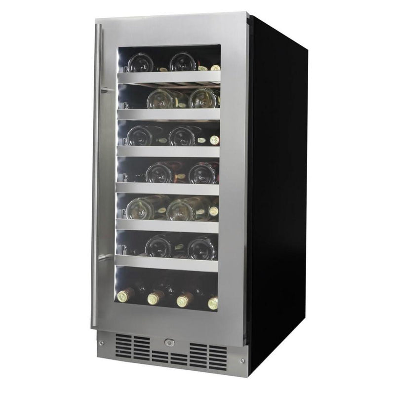  Silhouette 28-Bottle Pro Series Wine Cellar with LED Lighting SPRWC031D1SS IMAGE 3