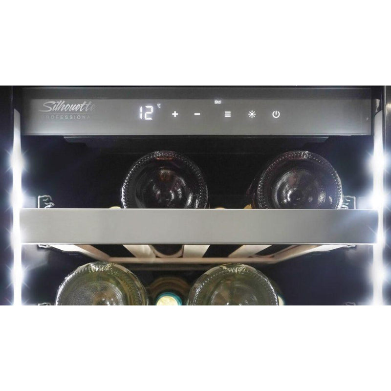  Silhouette 28-Bottle Pro Series Wine Cellar with LED Lighting SPRWC031D1SS IMAGE 7