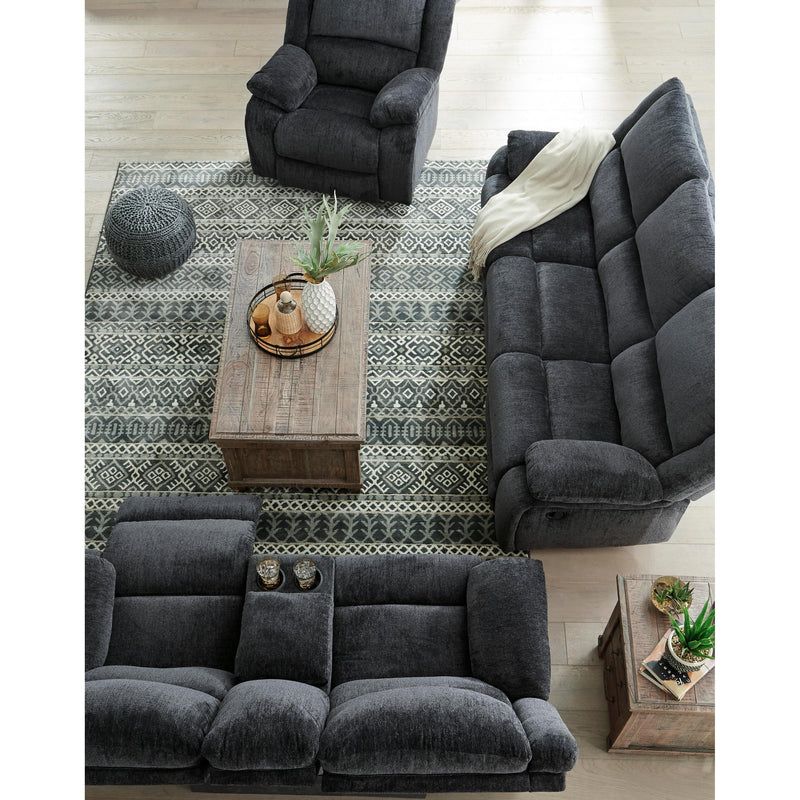 Signature Design by Ashley Draycoll Reclining Fabric Loveseat with Console 7650494C IMAGE 10