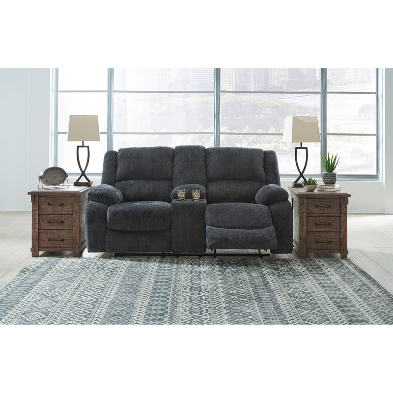 Signature Design by Ashley Draycoll Reclining Fabric Loveseat with Console 7650494C IMAGE 6