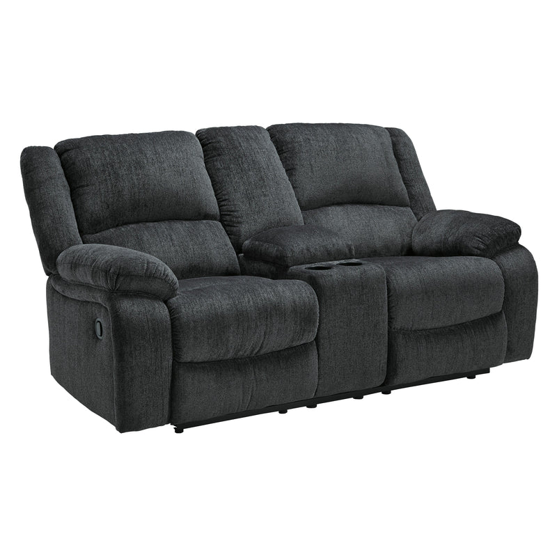 Signature Design by Ashley Draycoll Power Reclining Fabric Loveseat with Console 7650496C IMAGE 2