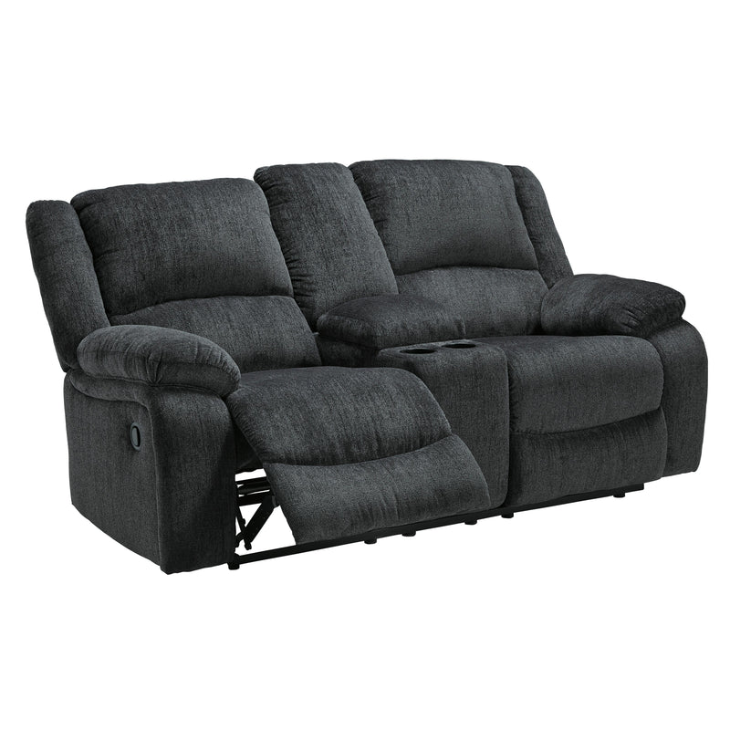 Signature Design by Ashley Draycoll Power Reclining Fabric Loveseat with Console 7650496C IMAGE 3