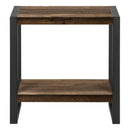  Monarch I 2852 Accent Table - Brown Reclaimed Wood-Look/Black Metal IMAGE 2