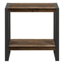  Monarch I 2852 Accent Table - Brown Reclaimed Wood-Look/Black Metal IMAGE 4