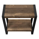  Monarch I 2852 Accent Table - Brown Reclaimed Wood-Look/Black Metal IMAGE 5
