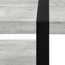 Monarch I 2855 Coffee Table - Gray Reclaimed Wood-Look/Black Metal IMAGE 5