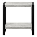  Monarch I 2857 Accent Table - Gray Reclaimed Wood-Look/Black Metal IMAGE 2