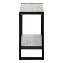  Monarch I 2857 Accent Table - Gray Reclaimed Wood-Look/Black Metal IMAGE 3