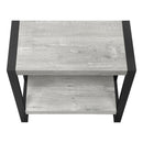  Monarch I 2857 Accent Table - Gray Reclaimed Wood-Look/Black Metal IMAGE 5