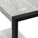  Monarch I 2857 Accent Table - Gray Reclaimed Wood-Look/Black Metal IMAGE 6
