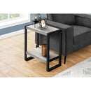  Monarch I 2857 Accent Table - Gray Reclaimed Wood-Look/Black Metal IMAGE 8