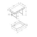  Monarch I 7556 Computer Desk - Black/Black Metal IMAGE 11