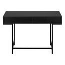  Monarch I 7556 Computer Desk - Black/Black Metal IMAGE 4