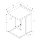  Monarch I 3636 Accent Table - Glossy White/Chrome Metal IMAGE 10