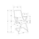  Monarch I 7264 Office Chair - Guest Black/Mesh Mid-Back IMAGE 11