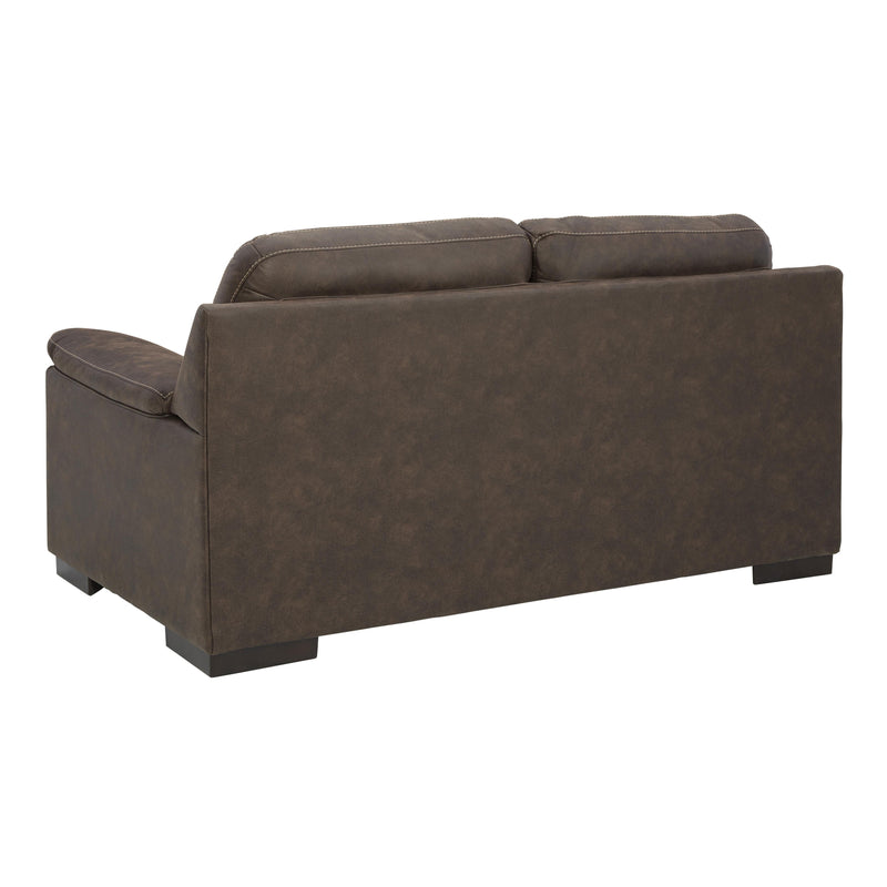 Signature Design by Ashley Maderla Stationary Leather Look Loveseat 6200235 IMAGE 4