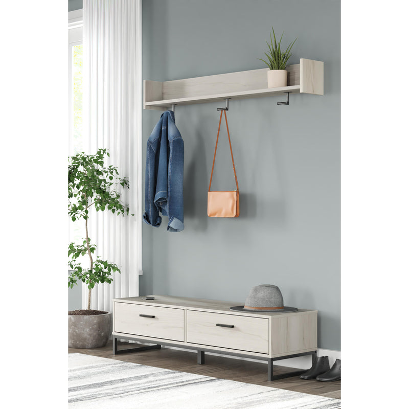 Signature Design by Ashley Socalle EA1864-151 Wall Mounted Coat Rack with Shelf IMAGE 5