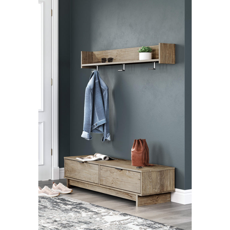 Signature Design by Ashley Oliah EA2270-151 Wall Mounted Coat Rack with Shelf IMAGE 3