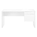  Monarch I 7581 Computer Desk - High Glossy White IMAGE 2