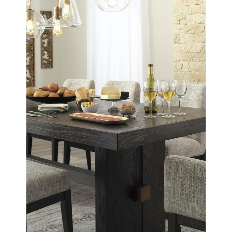 Signature Design by Ashley Burkhaus Dining Table with Trestle Base D984-45 IMAGE 7