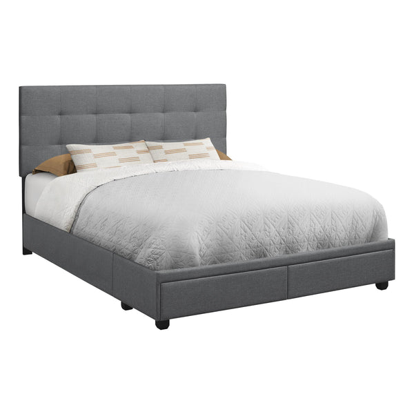 Monarch Queen Upholstered Platform Bed with Storage I 6022Q IMAGE 1