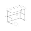  Monarch I 7777 Computer Desk - Dark Taupe/Black IMAGE 5
