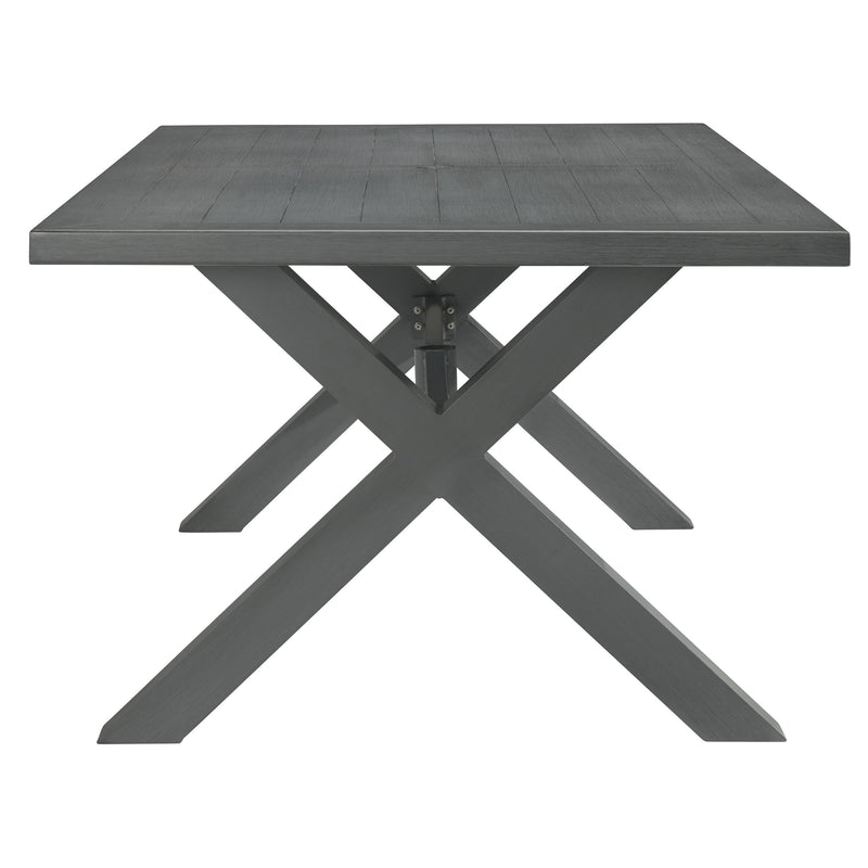 Signature Design by Ashley Elite Park P518-625 Rectangular Dining Table with Umbrella Option IMAGE 3