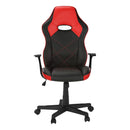  Monarch I 7327 Office Chair - Gaming/Black/Red Leather-Look IMAGE 2