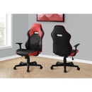  Monarch I 7327 Office Chair - Gaming/Black/Red Leather-Look IMAGE 9
