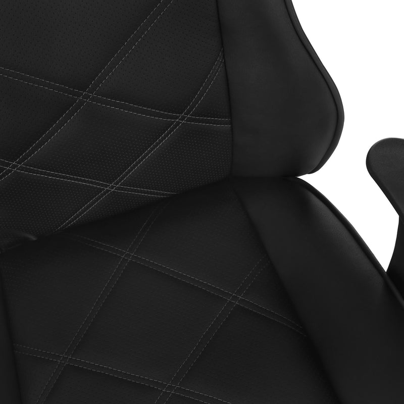 Monarch I 7329 Office Chair - Gaming/Black/Grey Leather-Look IMAGE 8