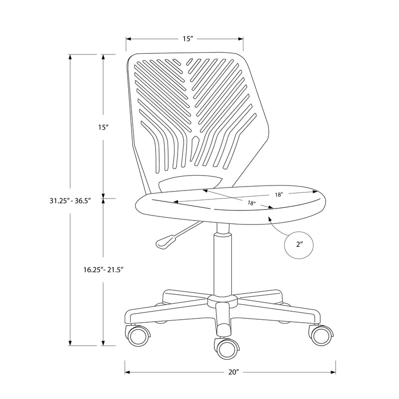 Monarch Kids Seating Desk Chairs I 7338 IMAGE 5