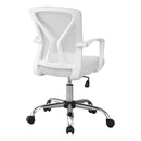  Monarch I 7462 Office Chair - White/Chrome Base IMAGE 2