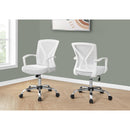  Monarch I 7462 Office Chair - White/Chrome Base IMAGE 3